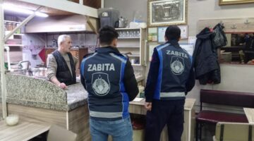 Zabıta çay ocaklarını denetledi