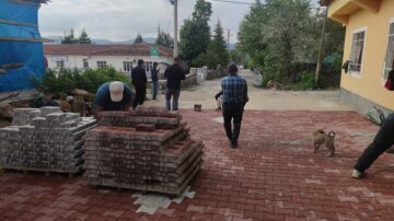 Ortaköy’de çalışmalar devam ediyor