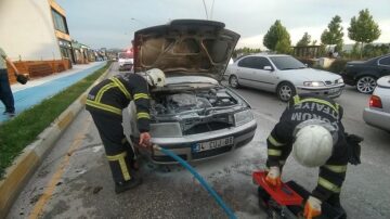 Seyir halindeyken yanmaya başladı!