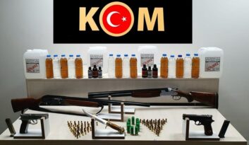 Gümrük kaçağı içkiler ele geçirildi