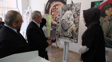 Filistin’deki dramı tuvale yansıttılar