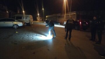 Havaya ateş edip kaçtılar ama!