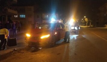 Motosiklet sürücüsü kazada yaralandı