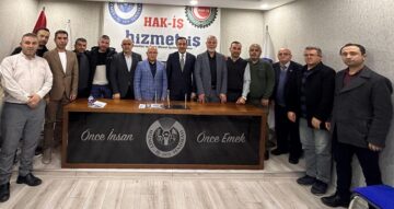 Dere işçi sendikaları ile buluştu