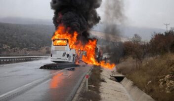 Çorum’da otobüs kazası 2 ölü!