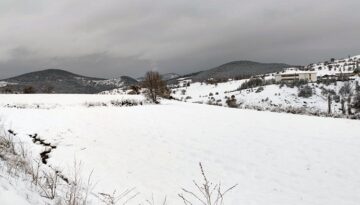 Çorum’da kar yağışı etkili oldu