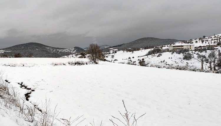 Çorum’da kar yağışı etkili oldu
