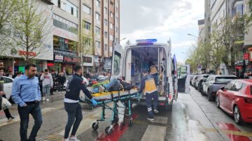 Kazada motosikletin sürücüsü yaralandı