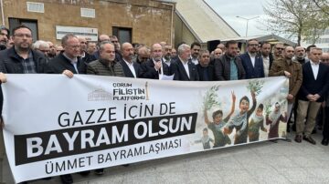Gazze’ye yönelik saldırılar protesto edildi