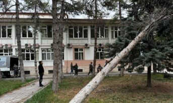  Çorum’da fırtına ağaçları devirdi