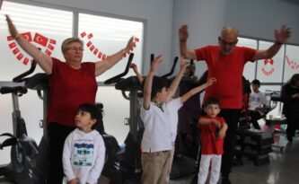 Dedeler ve torunlar sporda buluştu