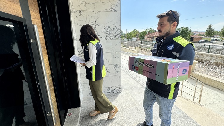 Belediye’den hoş geldin bebek seti