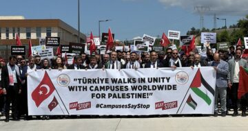 Hitit öğrencileri İsrail’i protesto etti