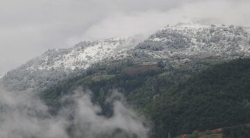Çorum’un yüksek kesimlerinde kar yağdı
