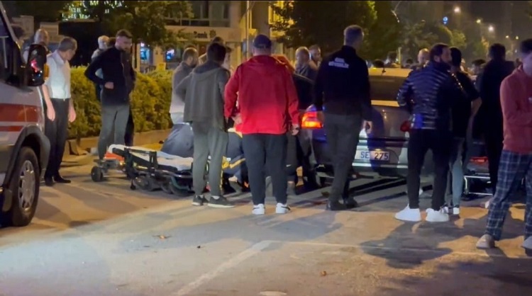 Hastaneye gitmek isterken kaza oldu!