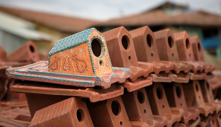 Çorum’da üretilen kuş yuvalı kiremitler!