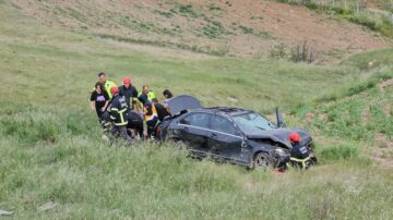 Yamaçtan devrildi 40 metre yuvarlandı