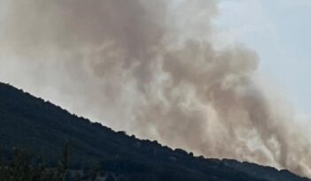 Anız yangınında 20 hektarlık alan yandı