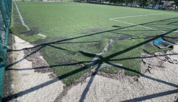 Semt sahalarında bakım çalışması başlatıldı