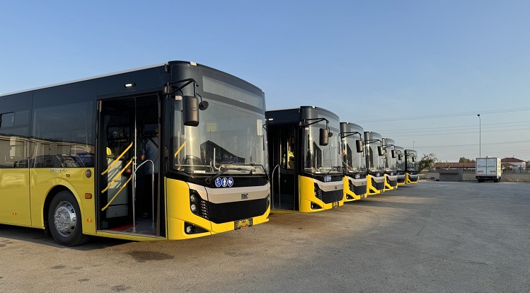 Toplu taşımaya 8 yeni otobüs daha katıldı