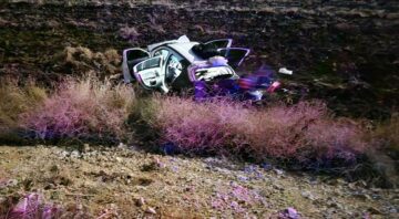 Kontrolden çıktı ağaca çarptı takla attı!