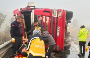 Yoğun sis kazaya sebep oldu: 1 yaralı