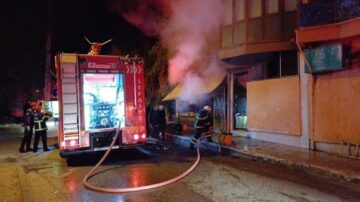 Fırında unutulan köz yangın çıkardı