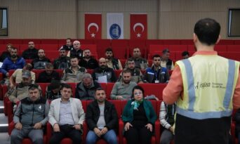 Belediye personeline iş güvenliği eğitimi