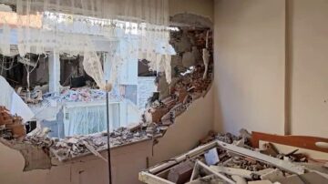 Patlamadan sonra karşı binanın durumu