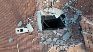 Patlamada şoke eden görüntü!