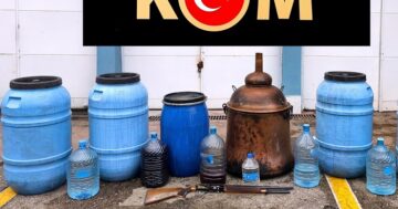 990 litre sahte içki ele geçirildi