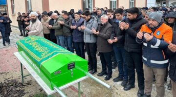 Talihsiz adam son yolculuğuna uğurlandı