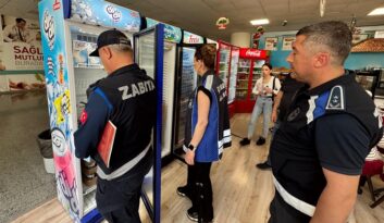 Zabıta ekipleri kantinleri denetliyor