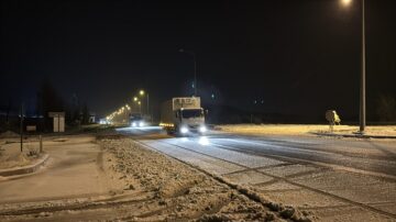 Samsun-Ankara yolunda kar etkili oldu