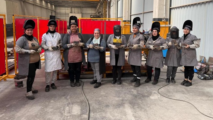 Çorum’da metalin gücüne kadın eli değdi