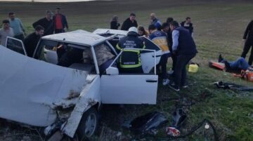 Takla atarak tarlaya uçtu: 4 yaralı