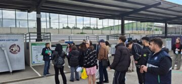 Sıfır atık merkezini ziyaret ettiler