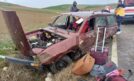 Çorum’da otomobil takla attı: 6 yaralı