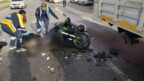 Motosiklet sürücüsü kazada can verdi