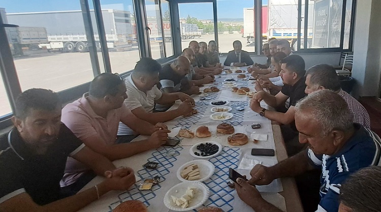 Şoförler Odası garajda bayramlaştı