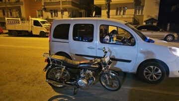 Motosiklet çalan iki çocuk yakalandı!