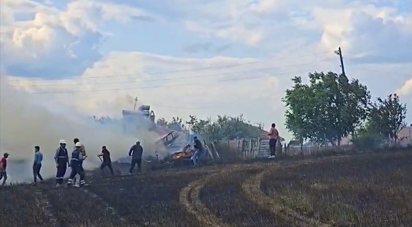 Tarlayı ateşe verdi polis izini buldu!