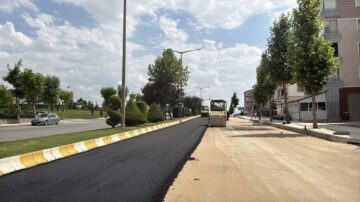 Bişkek caddesine 2 bin 200 ton asfalt