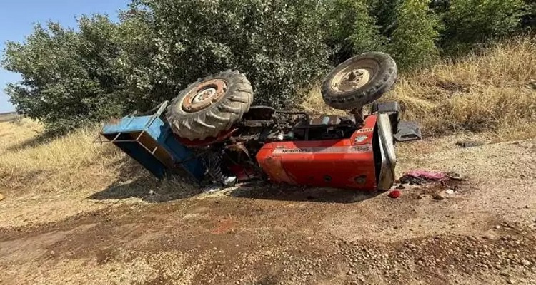 Devrilen traktörün altında kalan kişi öldü