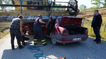 Biçerdöverin altında kalarak can verdi