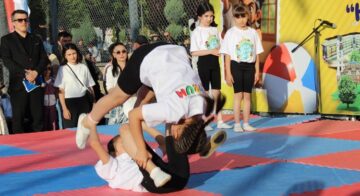 Çocuklar tatil keyfini şenlikte yaşadı