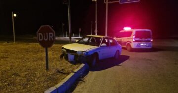 Ehliyetsiz sürücü kaza yapınca!