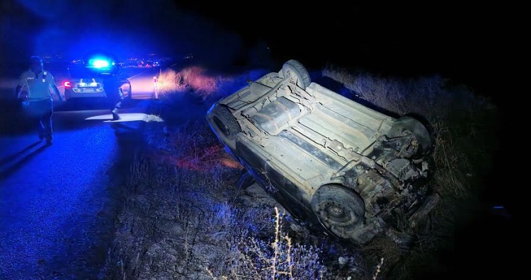 Takla atan araç metrelerce sürüklendi