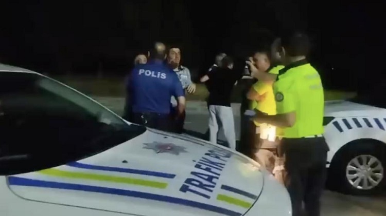 Alkollü sürücünün kızı basına saldırdı!