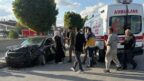 Sanayi girişindeki kazada 3 kişi yaralandı